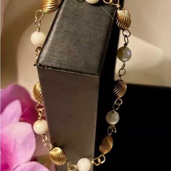 VINTAGE 14K Yellow Gold YG
PEARL BRACELET - Picture 1 of 3